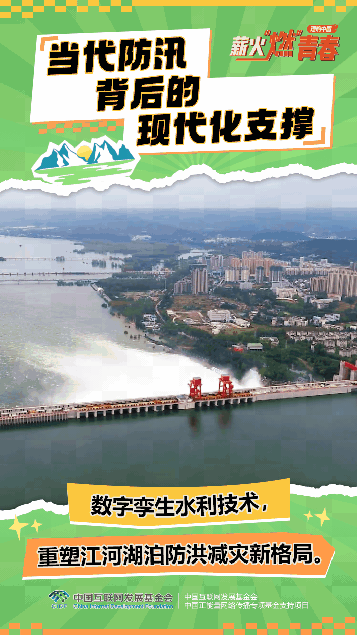 【理响中国·薪火“燃”青春】动态海报：当代防汛背后的现代化支撑
