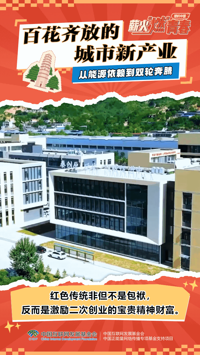 【理响中国·薪火“燃”青春】动态海报：红色传统激励二次创业